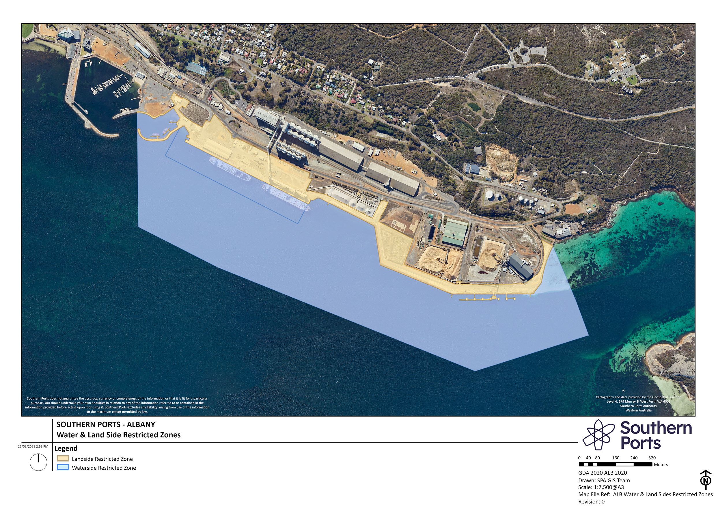 Southern Ports Albany Water & Land Side Restricted Zones