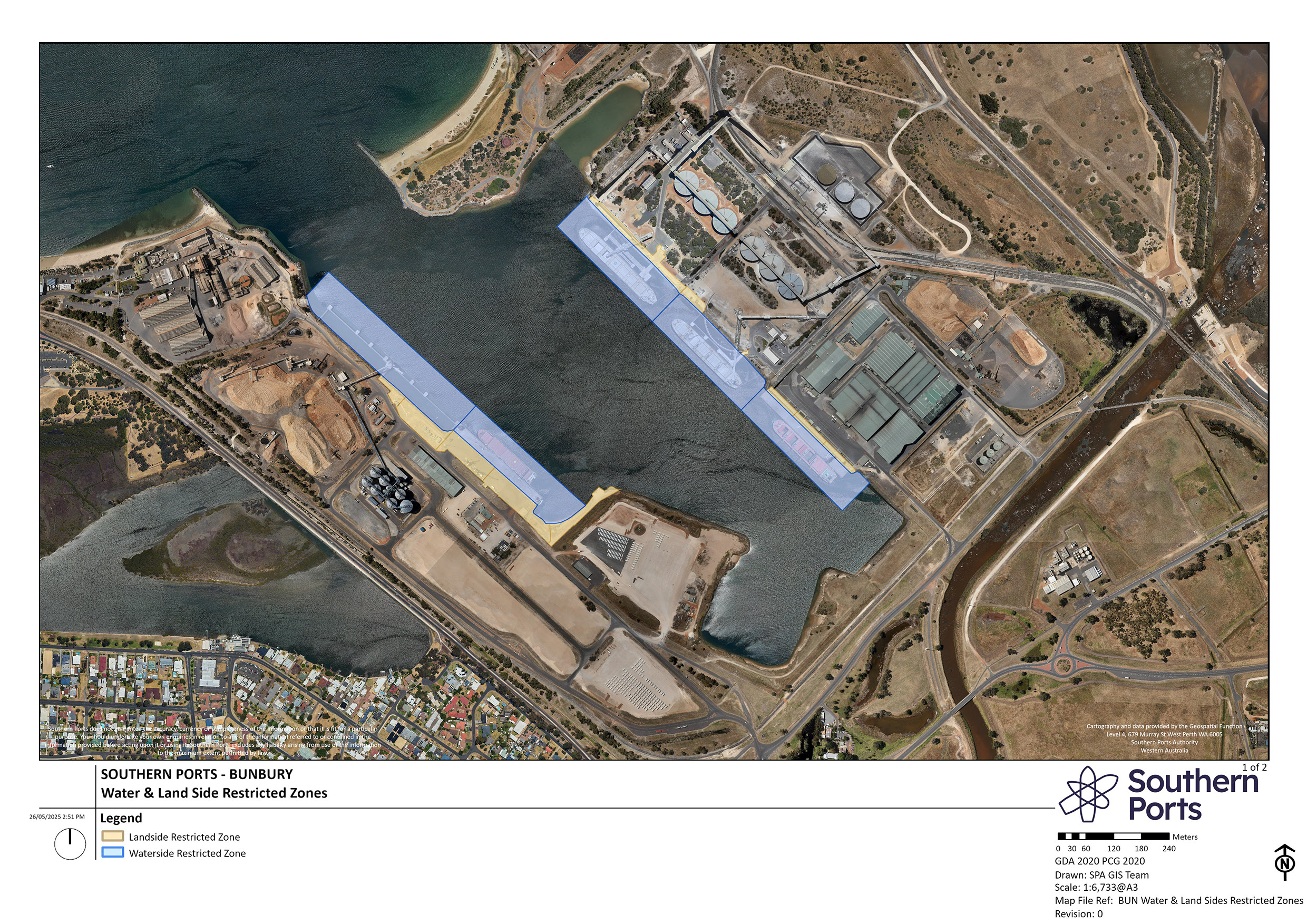 Southern Ports Bunbury Water & Land Side Restricted Zones