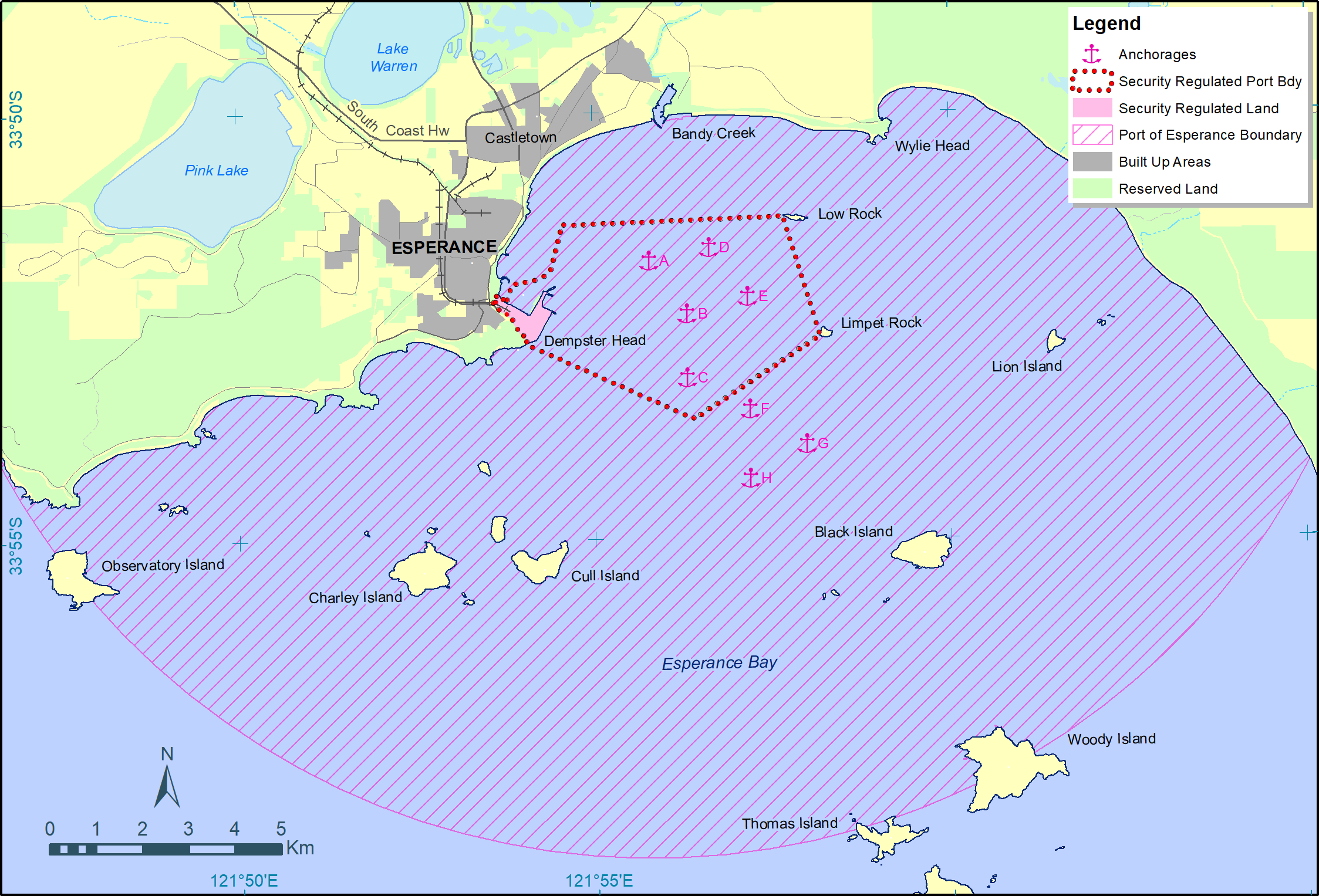 Port of Esperance Port Boundary and Anchorages