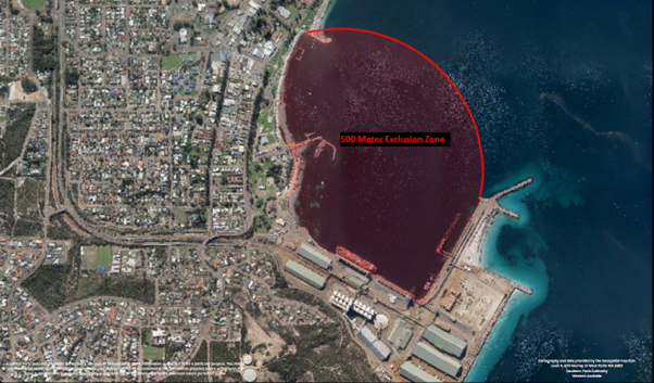 exclusion zone map
