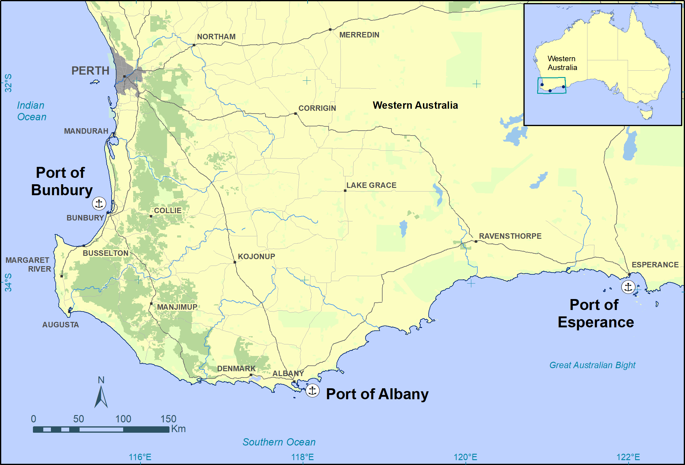 Southern Ports Regional Port Locations