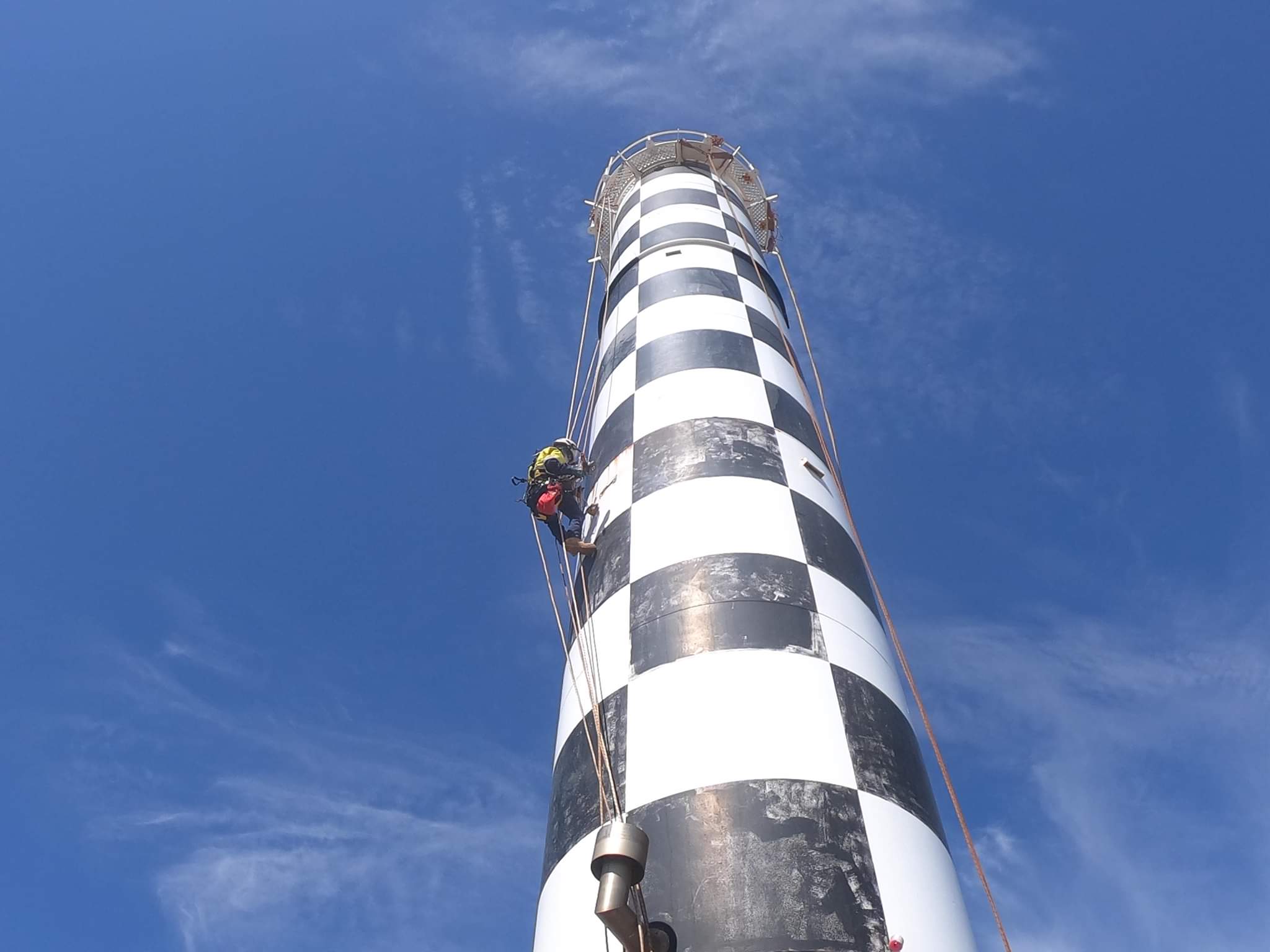 Work being completed on the Bunbury Lighthouse